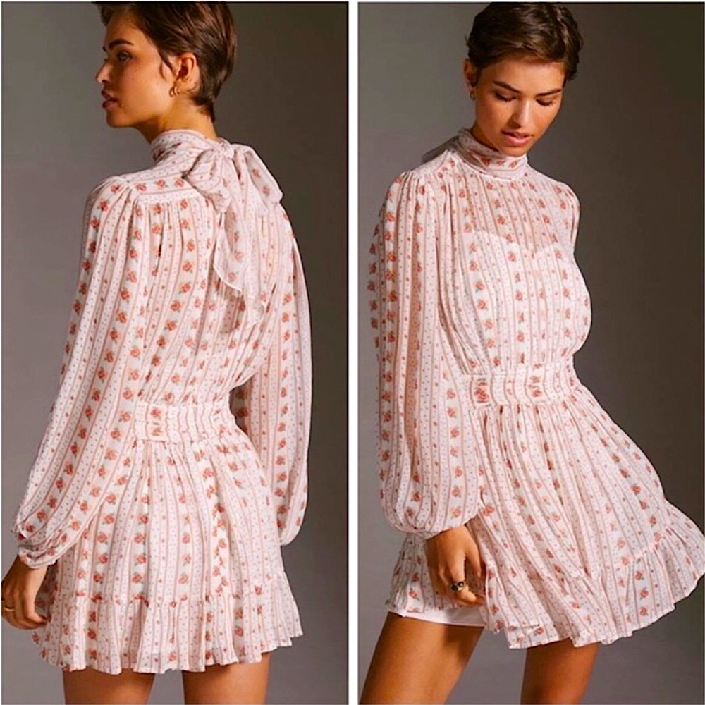 ANTHROPOLOGIE Let Me Be Mock Sheer Dress